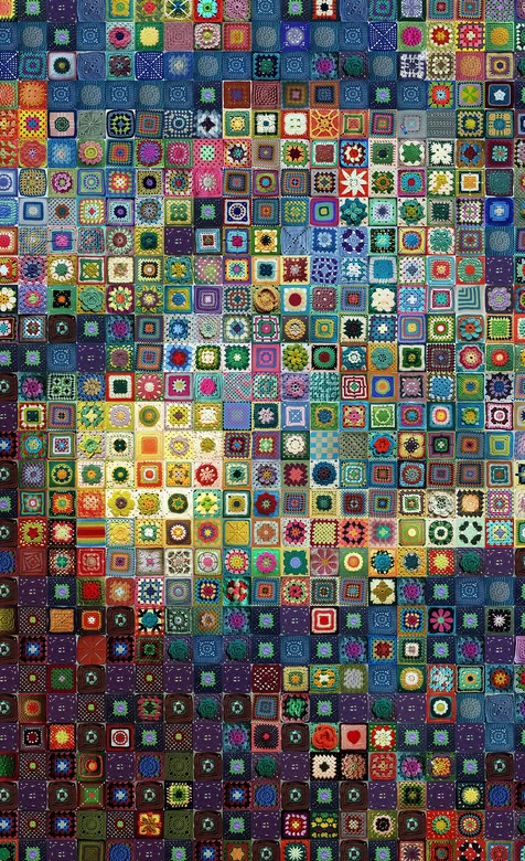 密密麻麻的毛线格子花纹个性壁纸