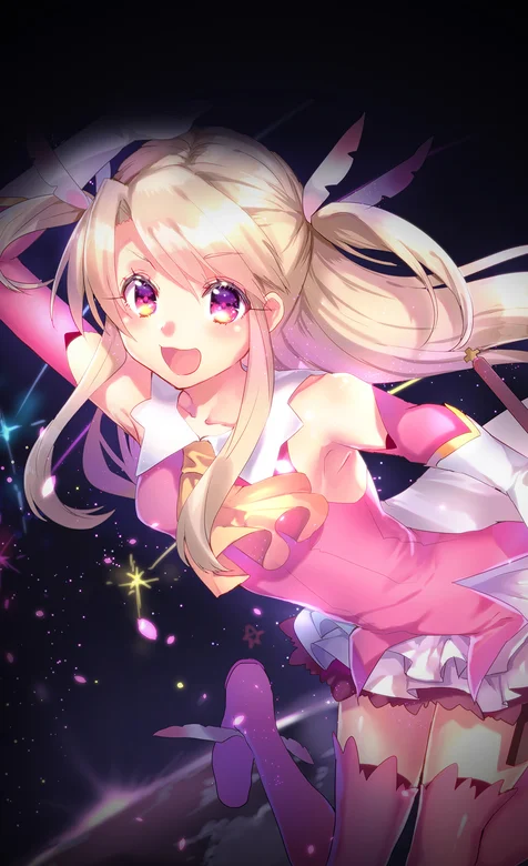 穿粉色裙子的动漫女孩