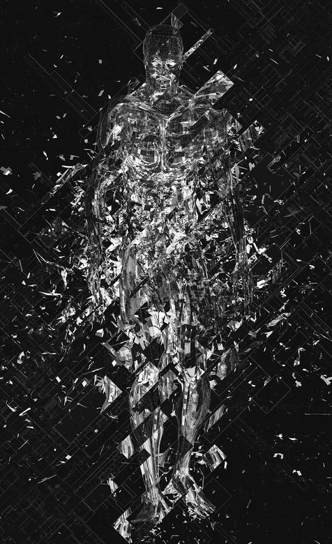 碎裂的人体个性手机壁纸