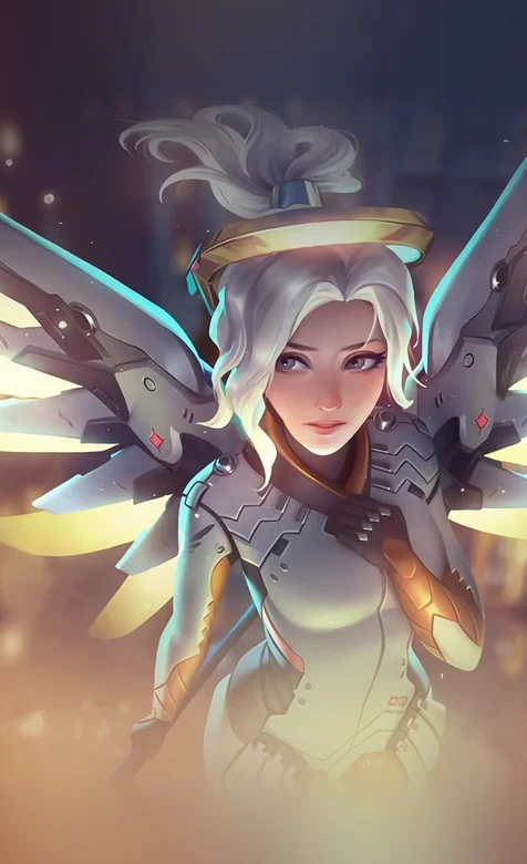 翅膀机械美女高清iPhone 7手机壁纸