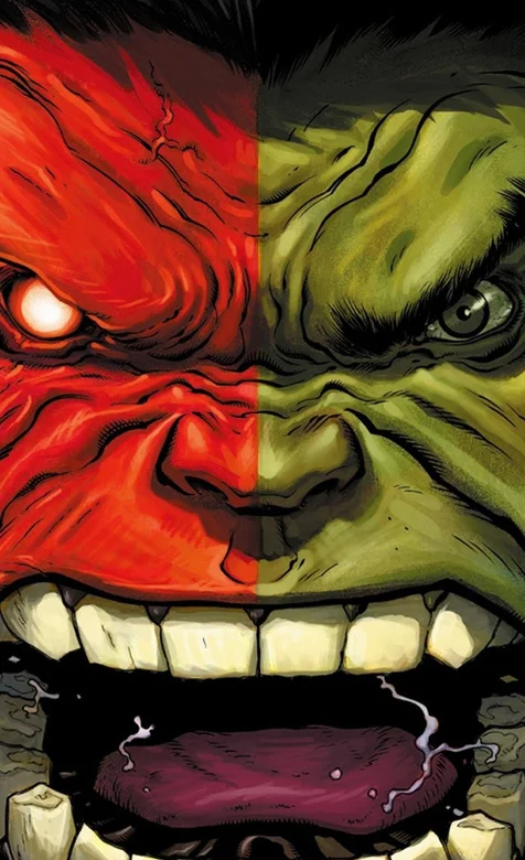 漫威动漫英雄绿巨人个性头像壁纸图片