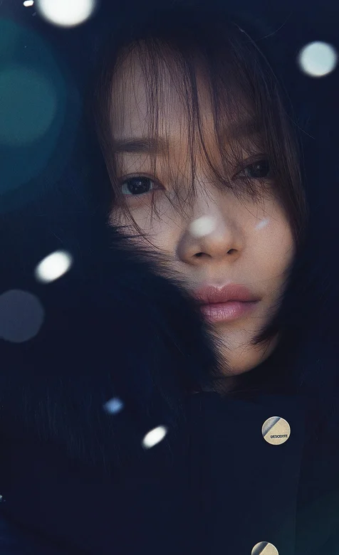 冬季美女头像写真手机背景