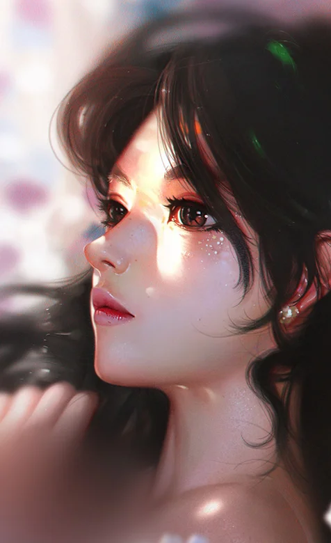 超写实动漫美女手机壁纸图片-推荐