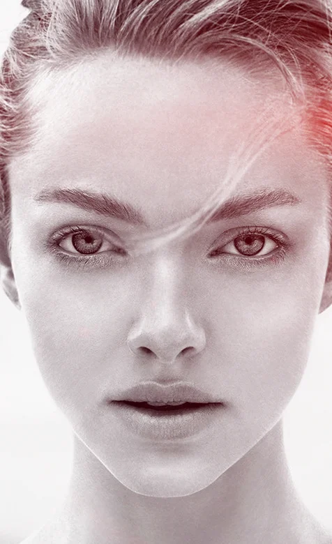 灰色色彩高清欧美女神头像壁纸