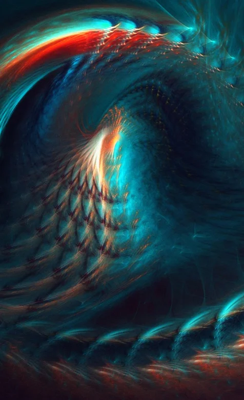 炫彩波纹创意手机背景图片