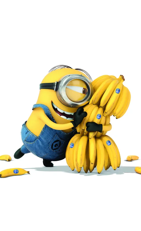 抱着香蕉的小黄人