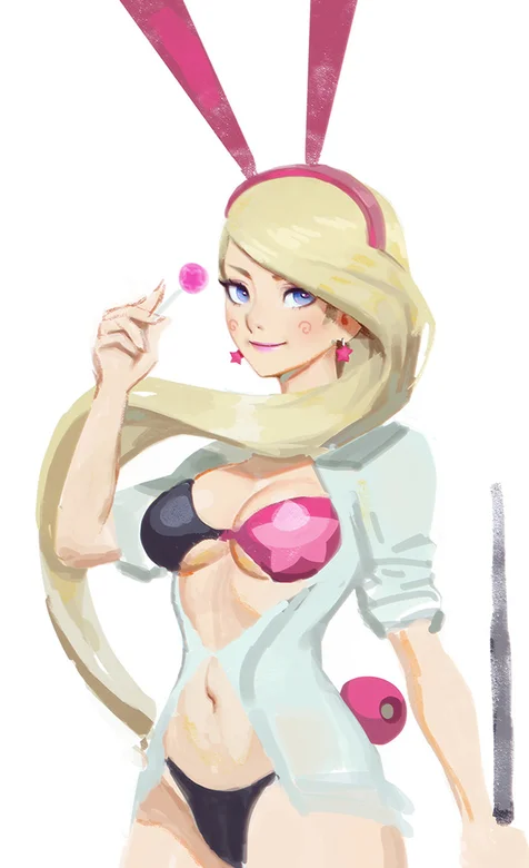 性感的比基尼兔女郎战士动漫壁纸