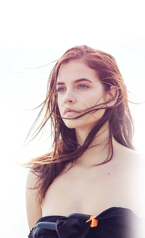 蓝眼睛长发法国女生手机壁纸