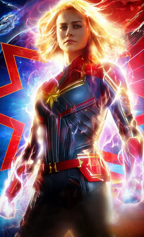 帅炸了的惊奇队长手机背景图片