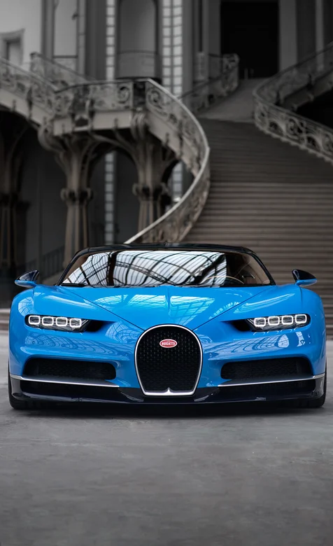 男人之梦蓝色布加迪威龙超级跑车
