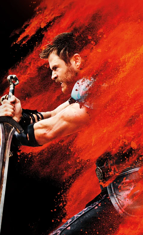 雷神3炫酷红色高清海报手机背景-3g壁纸