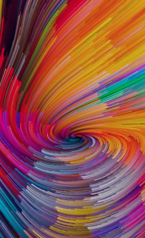 炫彩线条旋涡高清iphonex手机壁纸