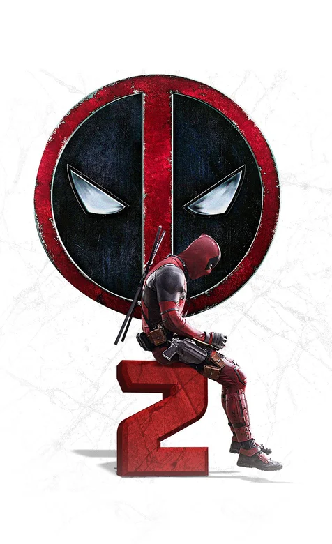 死侍2白色背景海报手机壁纸下载