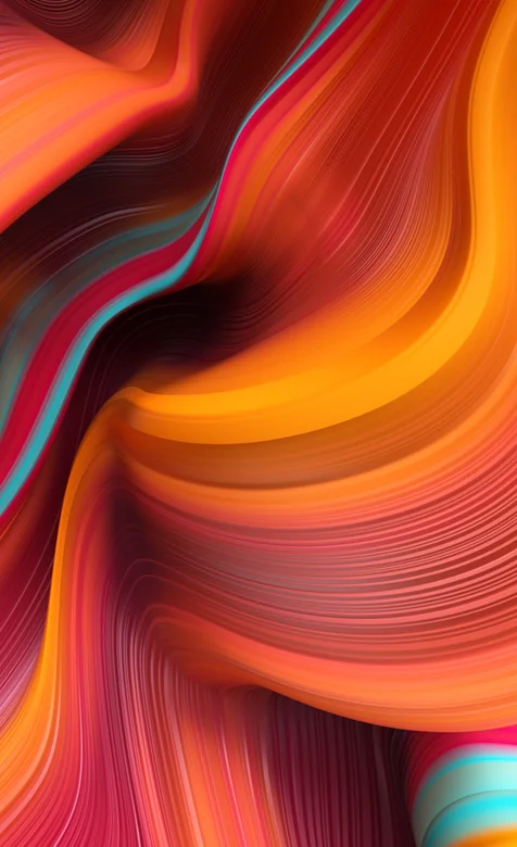 发丝一样炫彩的线条苹果手机壁纸