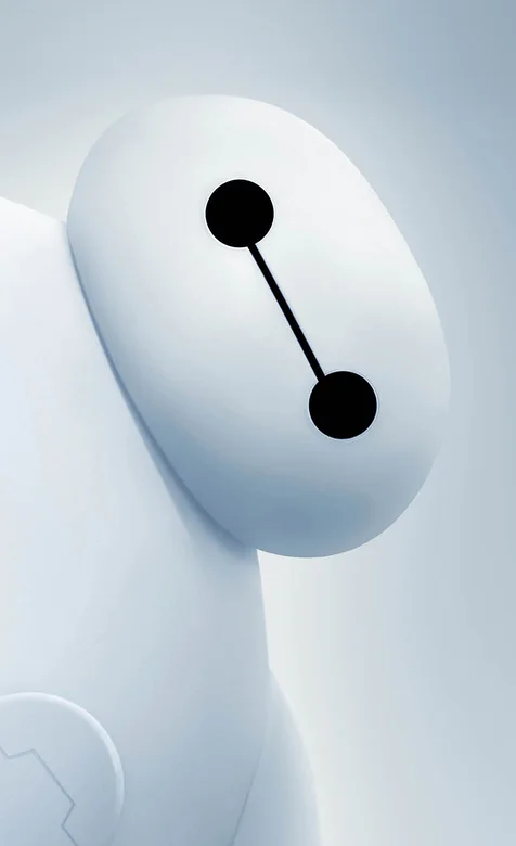 可爱的动漫人物《大白》手机背景图片