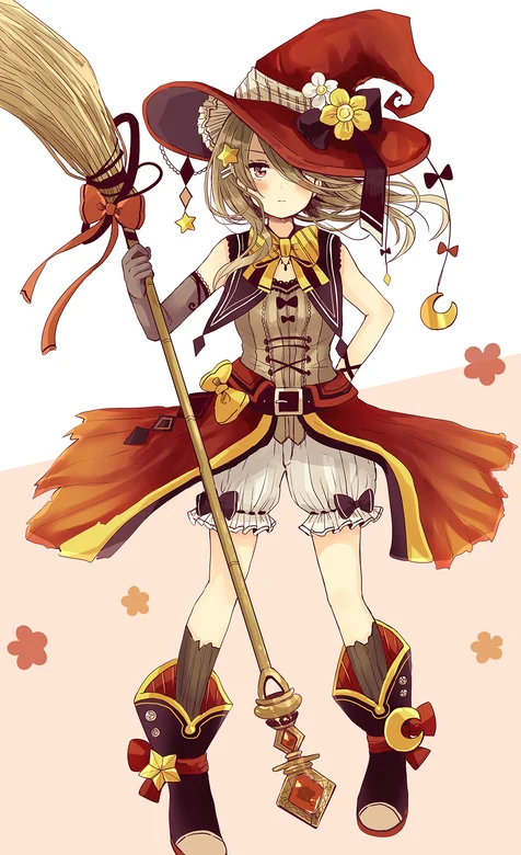 拿扫把的魔法少女动漫手机壁纸