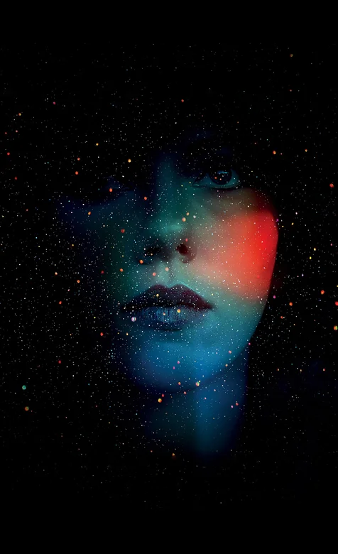 唯美的黑色背景动漫女生头像壁纸