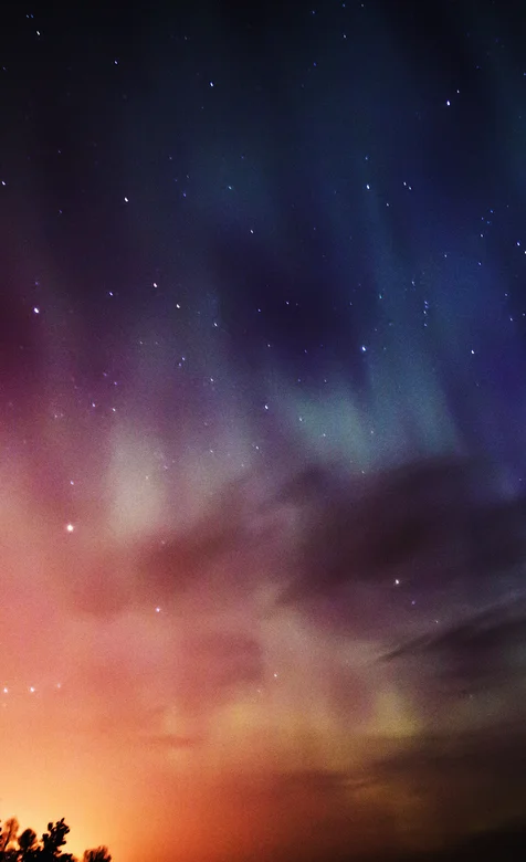 极光夜空梦幻手机壁纸