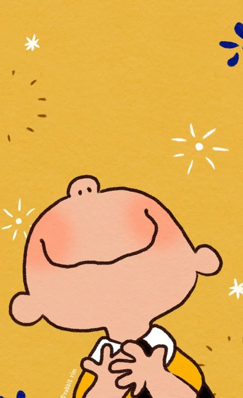 一个抬头看烟花的可爱卡通小男孩手机壁纸