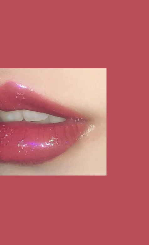 嘴唇，好看的唇彩，精美粉色系女人红唇手机壁纸