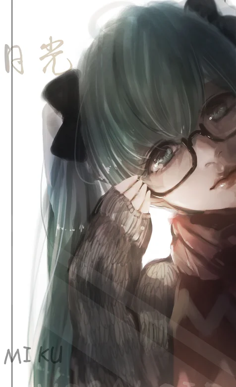 超大像素动漫女孩初音壁纸图片