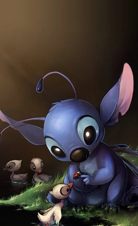 可爱的动漫人物星际宝贝手机壁纸