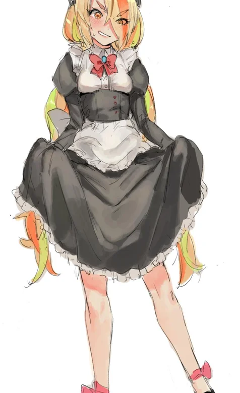 穿女佣装的动漫手绘女生壁纸