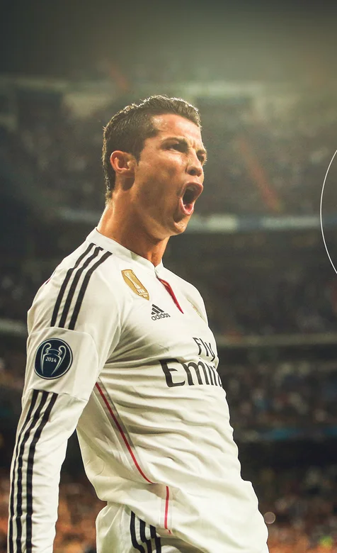 C罗的招牌进球庆祝动作手机壁纸