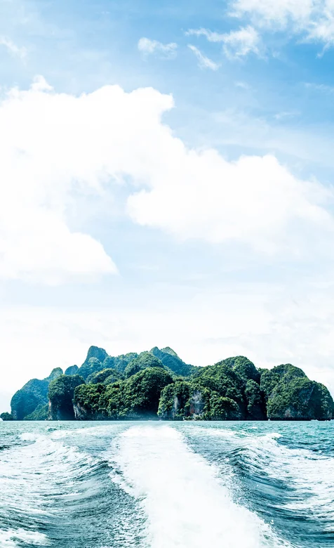 海中的小岛高清手机壁纸