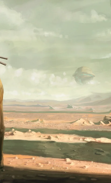 火星上的景色科幻手机壁纸