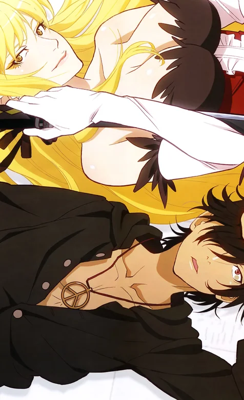 躺在床上的动漫情侣手机壁纸