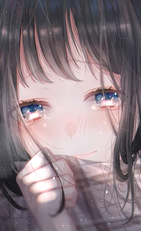 流泪伤心的动漫少女