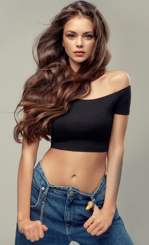 气质超群的欧美骨感模特美女手机壁纸