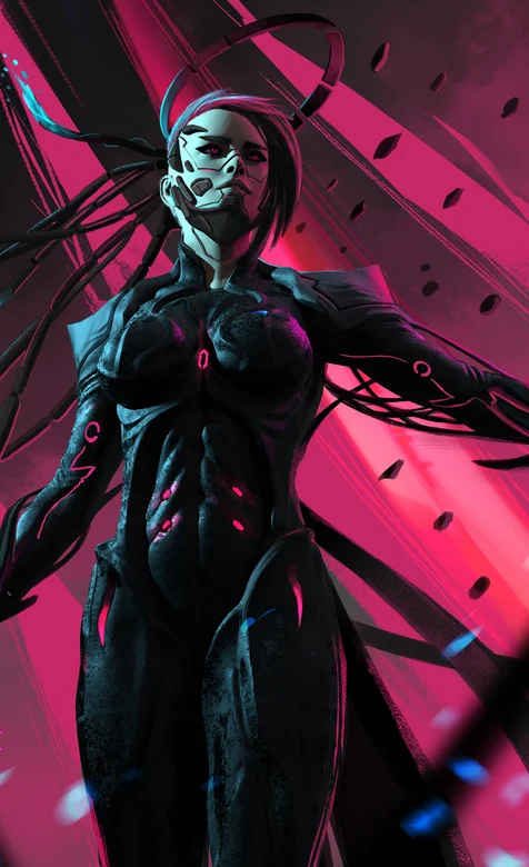 来自未来的人工智能女机器人战士手机壁纸图片