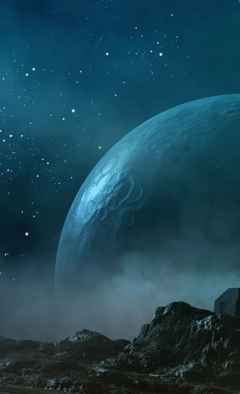 火星上的唯美夜景手机壁纸图片