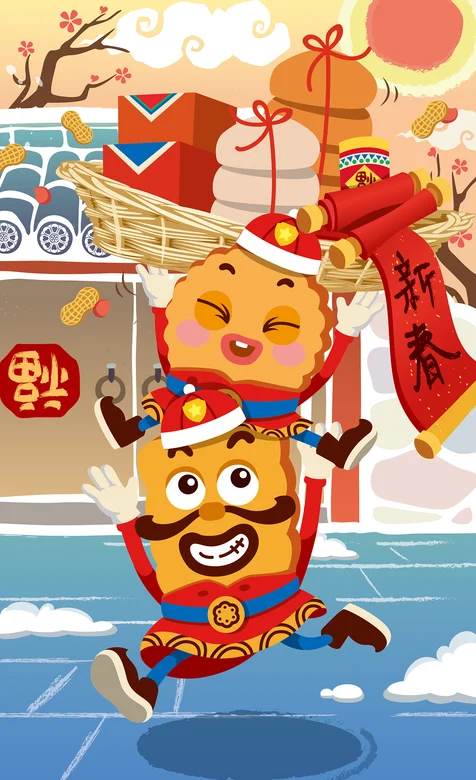 饼干警察主题新年壁纸图片下载