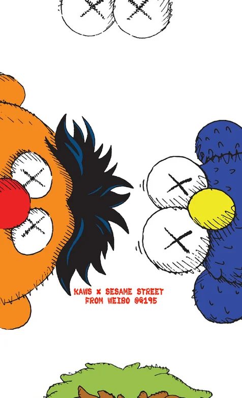 白色背景下的大眼美国卡通角色