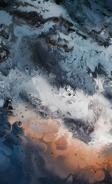 创意水墨流沙手机壁纸图片