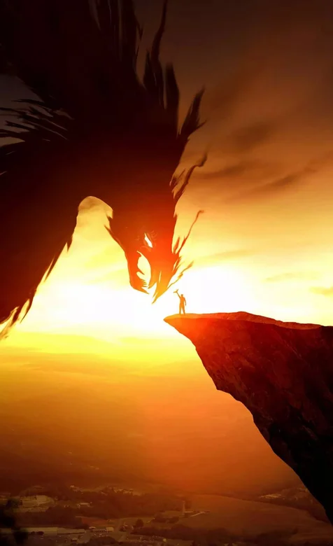 触摸巨龙的胡须影视剧照中的场景手机壁纸