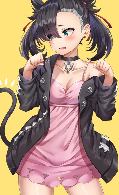 简洁手绘卖萌的小猫咪动漫女孩手机壁纸