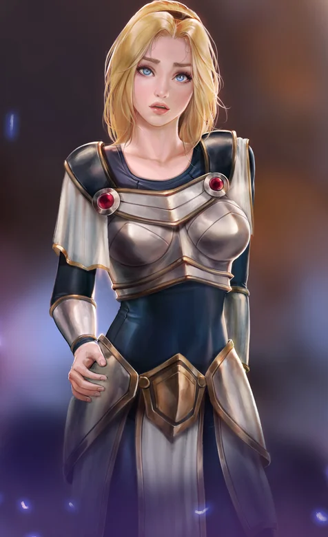 欧美古典穿盔甲的欧美女战士手机壁纸