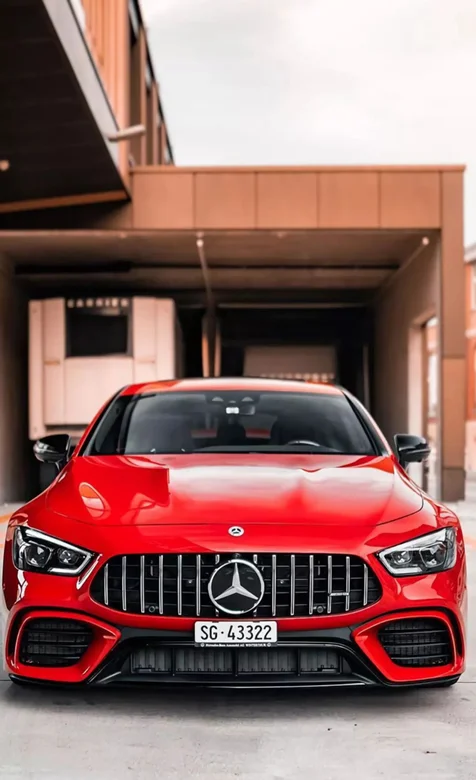 红色骚气奔驰AMG跑车