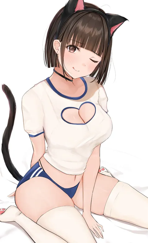 动漫性感的大胸猫女郎