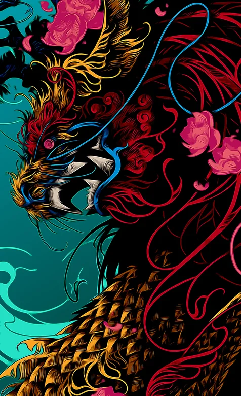 画风奇特的中国风神兽