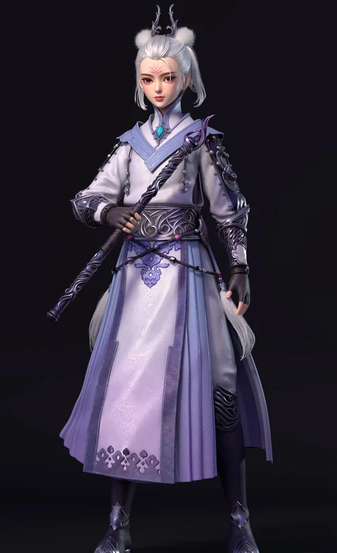 3D游戏法师人物原型