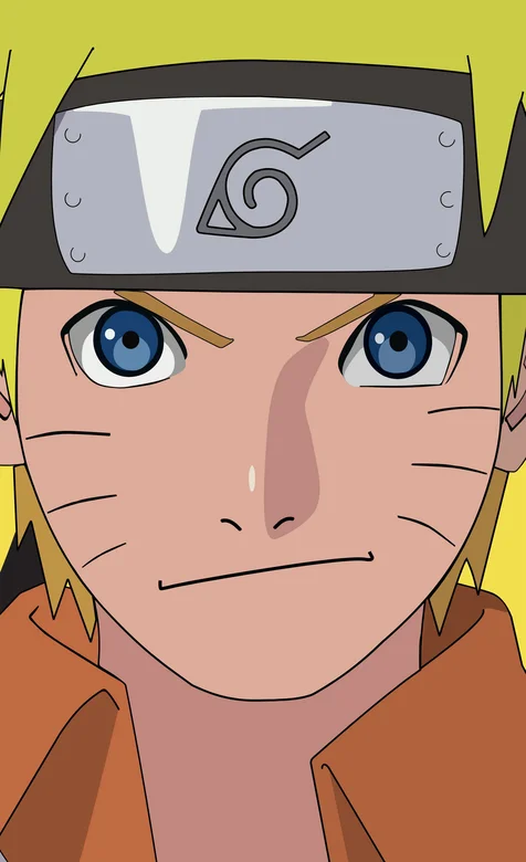 火影忍者鸣人肖像手绘手机壁纸