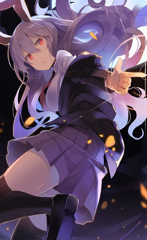 月下的动漫兔女郎