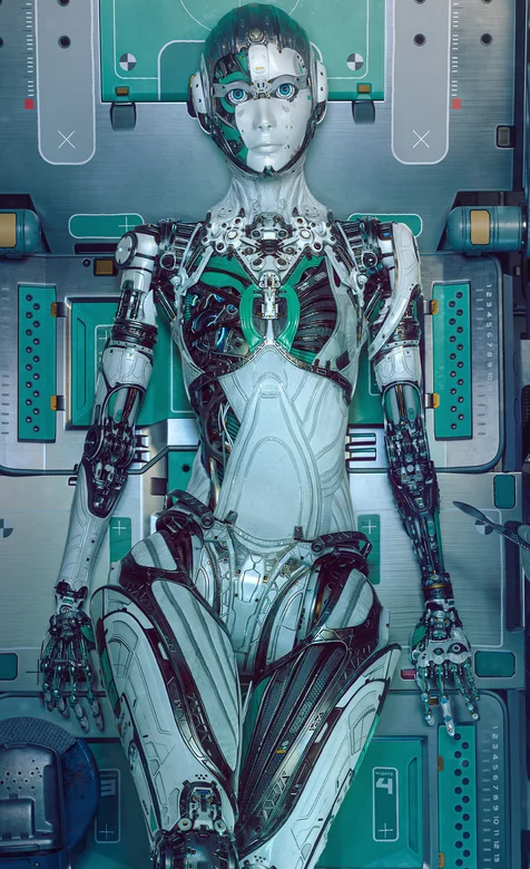 未来的机器人科幻手机壁纸