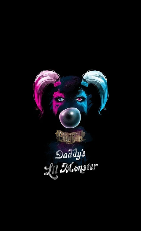 狗狗版小丑女手机壁纸，是不是很有创意啊