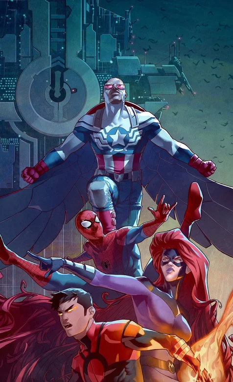 漫威超级英雄人物原图插画手机壁纸